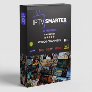 iptv smarters pro Abonnement 12 mois