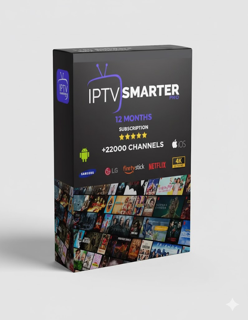 IPTV Smarters Pro Abonnement 12 Mois Accès Illimité à Chaînes TV, Films, Séries iptv smarters pro Abonnement 12 mois